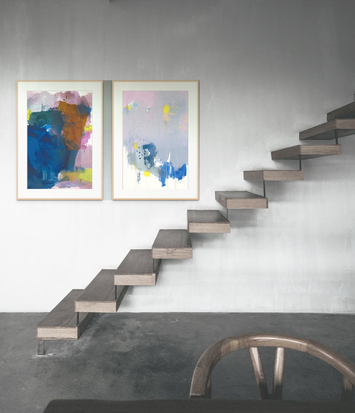 She let me play with her paintbox