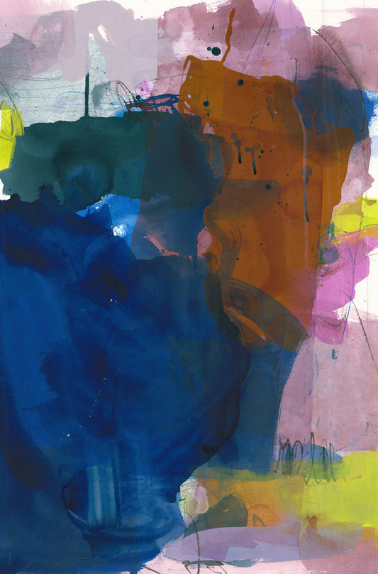 She let me play with her paintbox