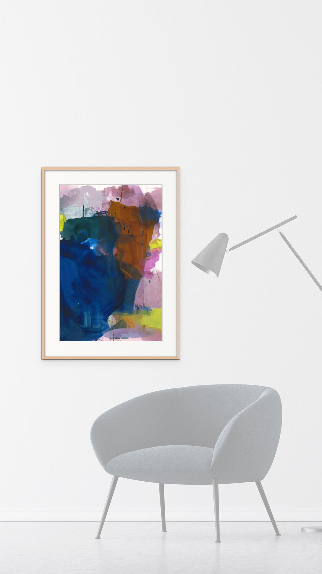 She let me play with her paintbox