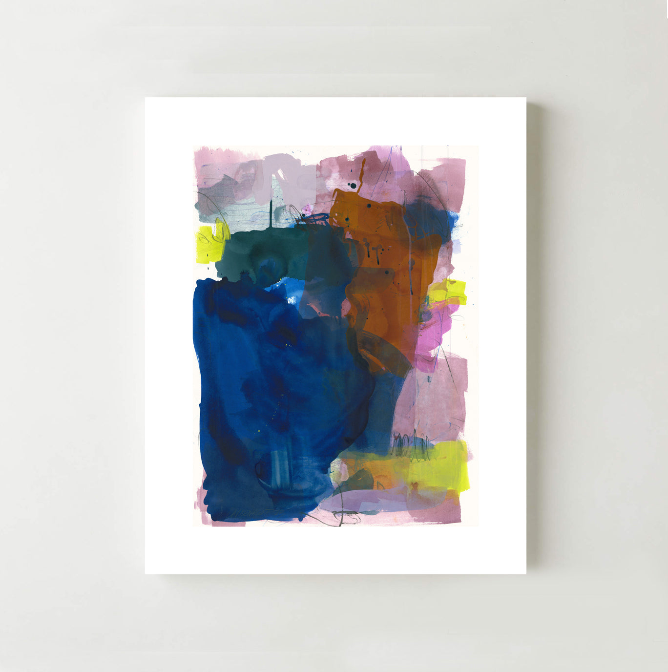 She let me played with her paintbox