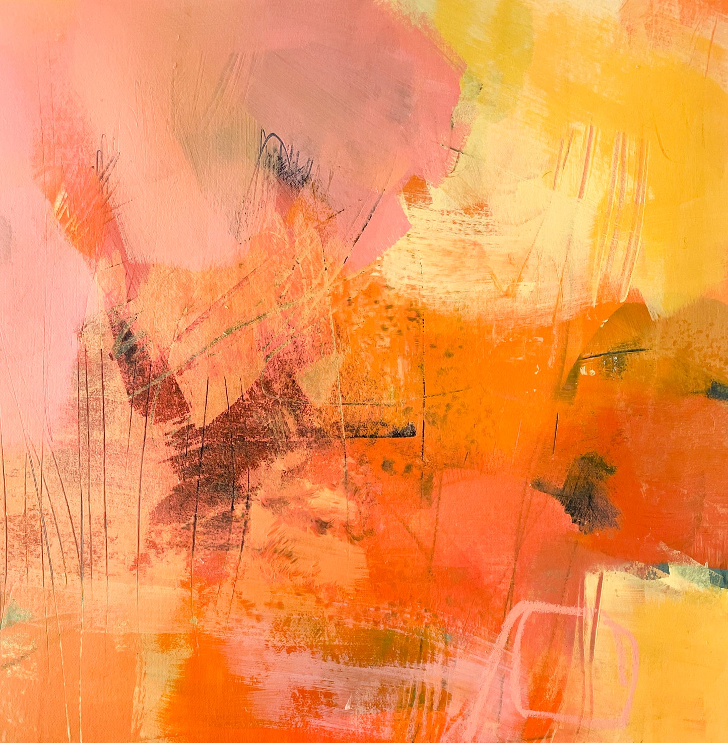 En haut de la tour à feu