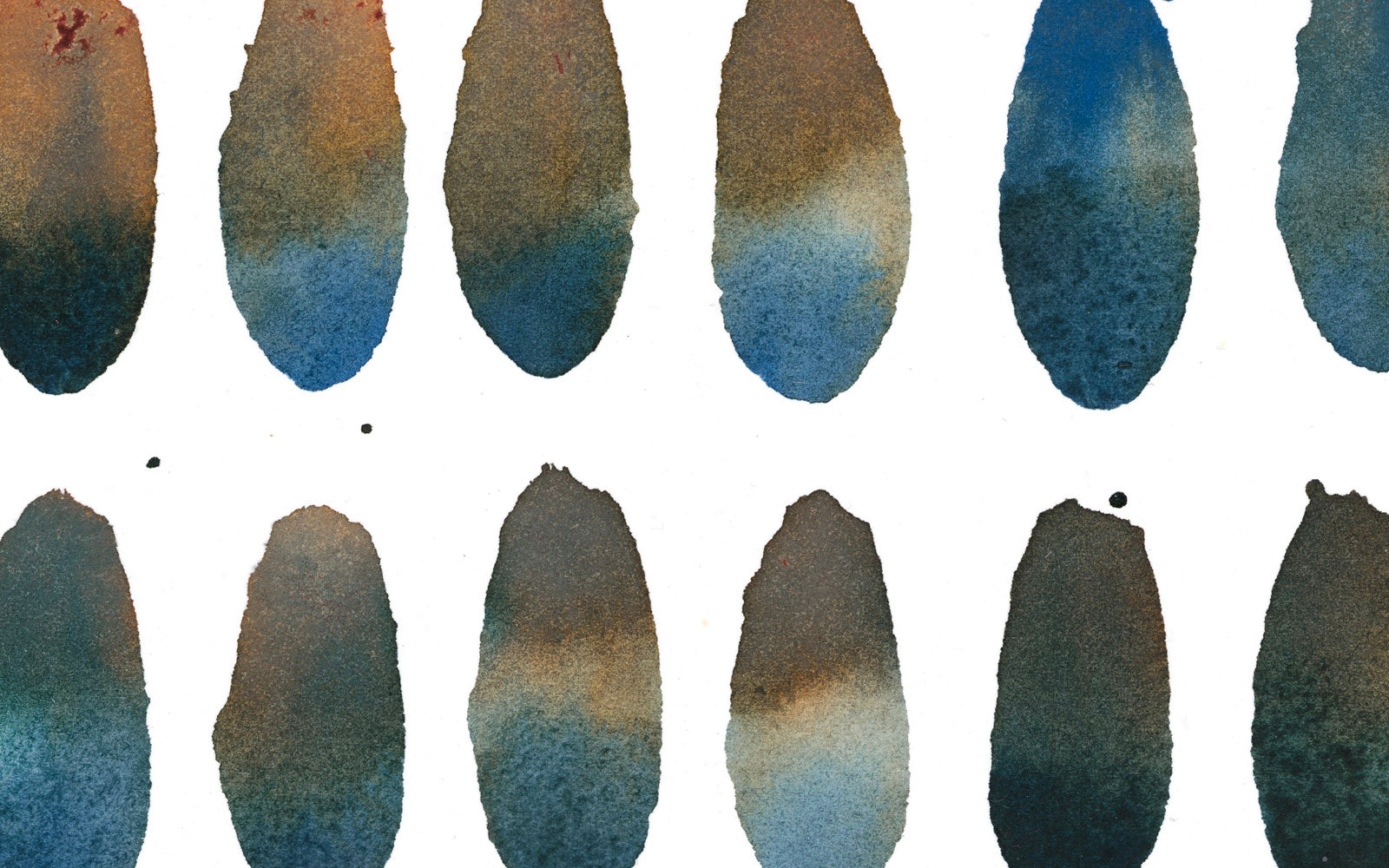 Abstract landscape studies exploring inner territories by Canadian visual artist Lucie Arsenault